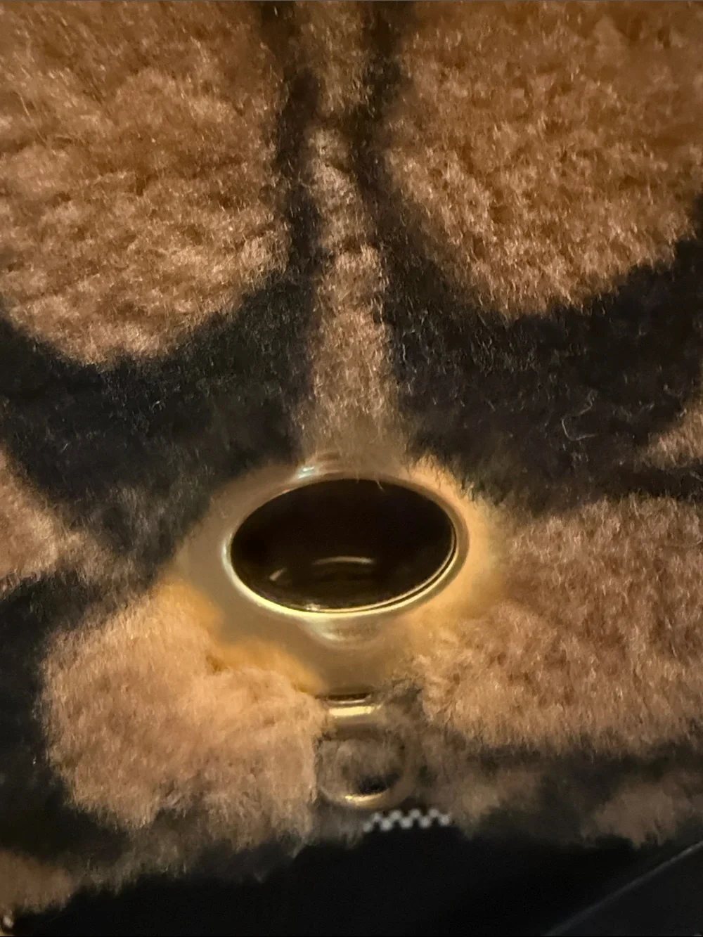 Coach J Lo Faux Fur Turnlock Shoulder Bag
